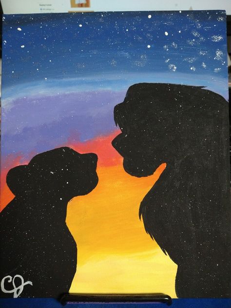 Princess Painting, Simba And Nala, Disney Paintings, Princess Cartoon, Cartoon Painting, Girly Art, Painting Art Projects, Cartoon Art, Paper Art