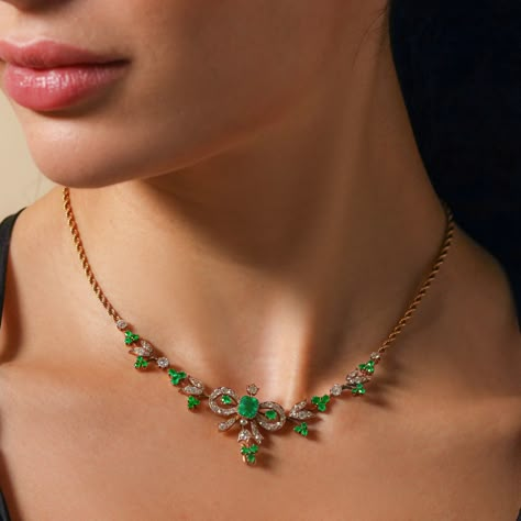 From Colombia to London, our new collection is here. Hand-finished perfection in every piece. 🌟🇨🇴 #NewCollection #EthicalGems Gold And Emerald Jewelry, Green Diamond Necklace, Cute Pendants, Simple Necklace Designs, Gold And Emerald, Backdrops Necklace, Simple Jewellery, Diamond Earrings Design, Fancy Jewelry Necklace