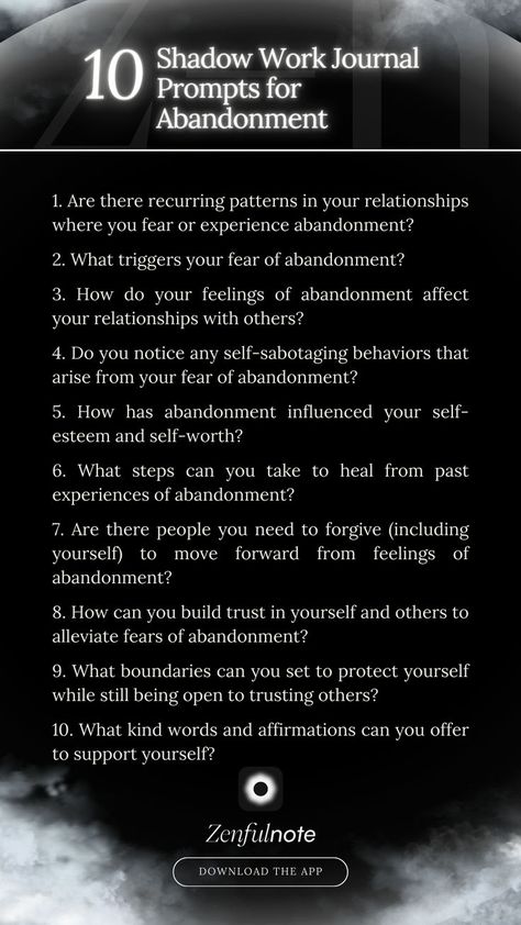 These prompts can help you delve into the roots of your feelings of abandonment, understand their impact on your life, and find ways to heal and build more secure and fulfilling relationships. Mother Wound, Shadow Work Journal Prompts, Work Journal Prompts, Shadow Work Journal, Ways To Heal, Work Journal, Shadow Work, The Roots, Journal Prompts