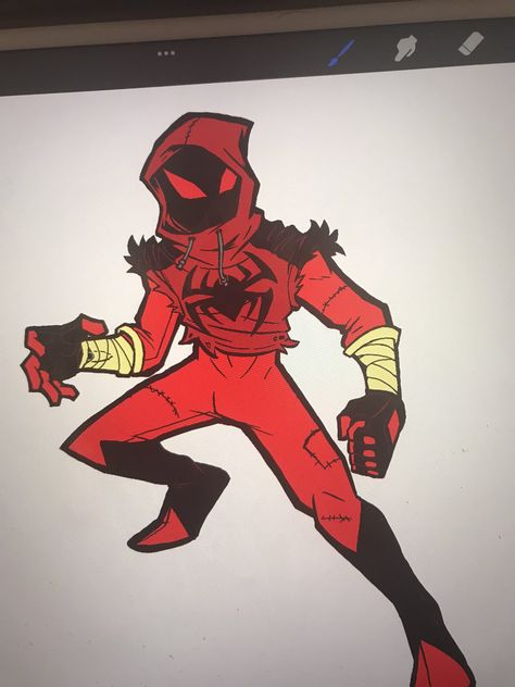 Scarlet Spider Redesign, Spider Man Concept Art, Deadpool Redesign, Spiderman Sona, Spider Nest, Scarlet Spider Kaine, Spiderman Suit, Spiderman Stuff, Spiderman Comic Art