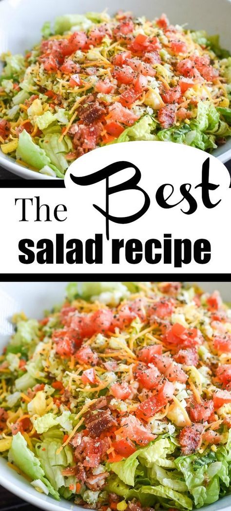 Best Side Salad, Best Salad, Side Salad Recipes, Best Salad Recipes, Yummy Salad Recipes, Breast Recipe, Macaroni Salad, Chopped Salad, Salad Side Dishes