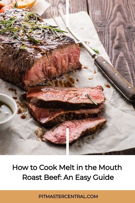 Learn simple tips for cooking the perfect melt-in-the-mouth roast beef at home. #roastbeef #cookingtips #homemade #easyrecipe How To Cook Roast Beef In Oven, Ways To Cook Roast Meat, Perfect Roast Beef How To Cook, Marinade Roast Beef, Roast Beef Recipes Oven Bag, Melt In Your Mouth Roast Beef, Roast Beef Marinade, Roast Beef Recipes Oven, Easy Roast Beef Recipe