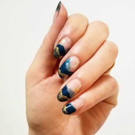 Spring Abstract Nails, Mountain Nail Art, Mountain Nails, Art Tricks, Bach Bash, Abstract Mountains, Abstract Mountain, Inspired Nails, Nail Art Hacks