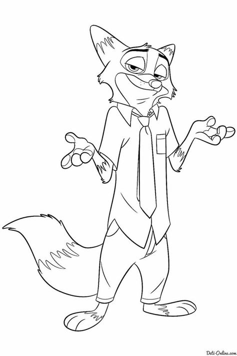 Zootopia Coloring Pages, Coloring Pictures Of Animals, Zoo Animal Coloring Pages, Farm Animal Coloring Pages, Preschool Coloring Pages, Rainbow Canvas, Animal Coloring Books, Cartoon Coloring Pages, Coloring Pages To Print