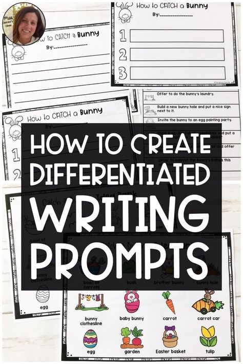 Create differentiated writing prompts for your special education classroom using this simple grouping strategy. #specialeducation Writing For Special Education Students, Sped Writing Activities, Special Ed Writing Activities, Interactive Writing Notebook, Speed Writing, Creative Writing Lesson, Writing Center Activities, Interactive Writing, Writing Checklist