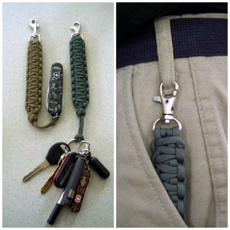 DIY Men Gift Ideas {Just for HIM}...Men keychain    Make a braided lanyard keychain with cord. Something that is for sure handy. Diy Gifts For Christmas, Fathers Gifts, Homemade Valentines Gift, Pola Macrame, Homemade Fathers Day Gifts, Diy Gifts For Men, Boyfriend Crafts, Mens Keychains, Diy Wallet