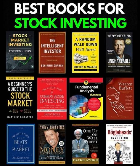 COLLECTION OF BEST BOOKS ON STOCK INVESTING BY THE BESTSELLING AUTHORS , BEST BOOKS TO LEARN FROM BASICS TO ALMOST EVERYTHING ABOUT STOCKS #bestbooks #bookstoread #stockinvesting #investing #finance #earnmoney #bestsellers #bestsellingauthors #readingskills #bookreview #bookrecommendations Business Books Worth Reading, Financial Literacy Lessons, Stock Investing, Best Self Help Books, Investing Books, Self Development Books, Money Management Advice, Personal Development Books, Books For Self Improvement