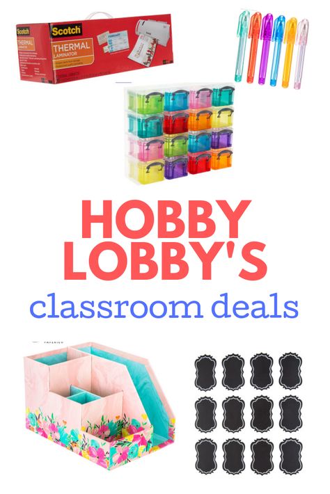 Check out these awesome Hobby Lobby finds for my classroom!  As a teacher, Hobby Lobby has great deals and savings for teachers and educators.  Decor, organization, desk supplies, bulletin boards. I never pay full price thanks to that coupon they offer on any one-item that's full price.  I organized my classroom and got some cute teacher supplies and school supplies this year!  #hobbylobbyschoolsupplies #hobbylobbyteacher #teachersupplies #cuteclassroomdecor #classroomdecorideas #hobbylobbyhacks Hobby Lobby Hacks, Organization Desk, Survival Kit For Teachers, Teacher Survival, Teacher Board, Decor Organization, Classroom Tips, Teacher Boards, Desk Supplies