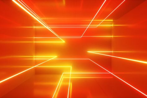 Abstract background, moving neon rays, l... | Premium Photo #Freepik #photo #music #abstract #party #technology Neon Orange Background, Music Abstract, Orange Illustration, Photo Music, Neon Backgrounds, Futuristic Background, Ultraviolet Light, Light Rays, 3d Photo