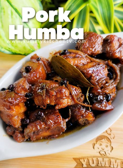 Humba Recipe Pork, Humba Recipe, Pork Steak Recipe, Pork Dinners, Asian Dinner, Asian Pork, Filipino Foods, Food Trip, Pork Steak