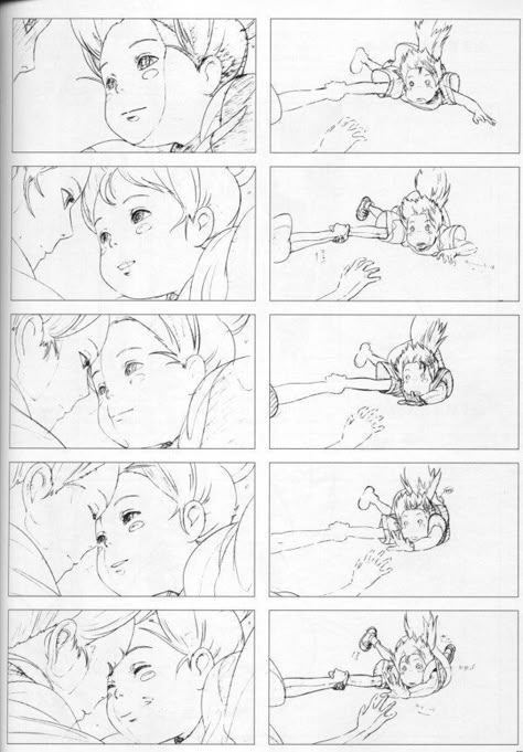 Studio Ghibli Storyboard, Animation Tutorial Frame By Frame, Ghibli Frames, Ghibli Storyboard, Movie Storyboard, Studio Ghibli Animation, Animation Frames, Walking Animation, Miyazaki Art