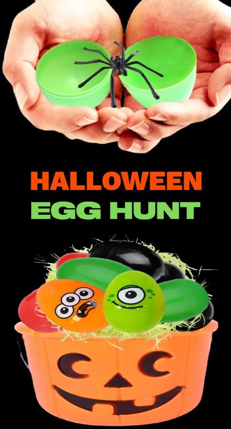 Why let Easter have all the fun when you can have a spooky Halloween egg hunt? #halloween #halloweenpartyideas #halloweenegghunt #growingajeweledrose #activitiesforkids Halloween Egg Hunt, Halloween Eggs, Indoor Crafts, Fun Educational Activities, Free Activities For Kids, Halloween Activities For Kids, Educational Activities For Kids, Creative Arts And Crafts, Halloween Drinks