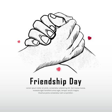 Friendship Day Photos, Friendship Poster, Hand Shake, Friends Clipart, Silhouette Paper, Birthday Wishes For Friend, Friendship Day, Photo Frame Gallery, Paper Hearts