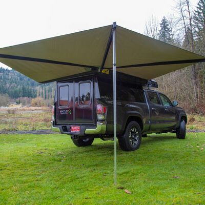 FULL-SIZE - 8' Bed - Hiatus Campers Overlander Trailer, Batwing Awning, Adventure Truck, 4runner Build, Offroad Trailer, Street Restaurant, Awning Roof, Canvas Awnings, Slider Window