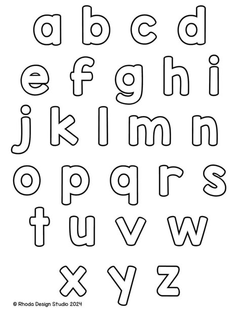 Need simple resources for teaching the ABCs? These alphabet letters printable PDFs offer free templates for crafts, lessons, and activities. Save this pin so you’ll always have these free printable letters ready to go! Alphabet Letters To Print Free Printable, Lower Case Alphabet Printables, Printable Alphabet Letters Templates, Free Alphabet Printables Letters, Abc Printables Free, Free Printable Alphabet Templates, Free Printable Abc Letters, Lowercase Letters Printable, Printable Abc Letters