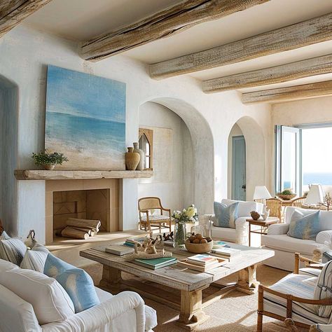 Creating Your Dream Mediterranean Style Living Room • 333+ Images • [ArtFacade] Mediterranean Style Living Room, Living Room Mediterranean, Mediterranean Living Rooms, Mediterranean Living Room, Mediterranean Aesthetic, Floral Sofa, Mediterranean Interior, Mediterranean Style Home, Mediterranean Living