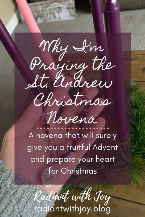 The St. Andrew Christmas Novena is a beautiful way to deepen your prayer life during Advent and prepare your heart for Christmas. Read more on my Catholic faith blog, Radiant with Joy! Christmas Novena Prayer, St Andrew Christmas Novena, St Andrew Novena Christmas, Advent Prayers Catholic, Advent Catholic, Advent Prayers, Fishers Of Men, Catholic Christmas, Liturgical Year