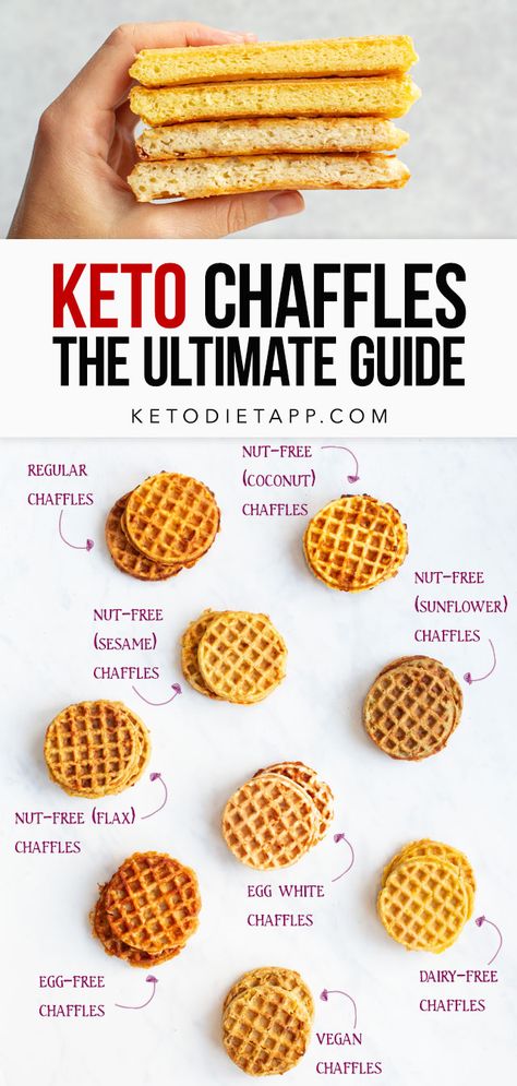 Dairy Free Keto Recipes, Keto Waffles, Keto Chaffles, Low Carb Flour, Dairy Free Eggs, Egg Diet, Free Keto Recipes, Low Carb Meals Easy, Diet Help