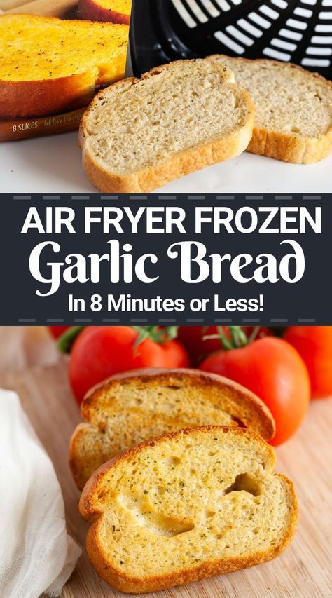 Garlic Bread Texas Toast, Toast In Air Fryer, Toast Garlic Bread, Nuwave Air Fryer, Texas Toast Garlic Bread, Frozen Garlic, Frozen Garlic Bread, Make Garlic Bread, Garlic Toast