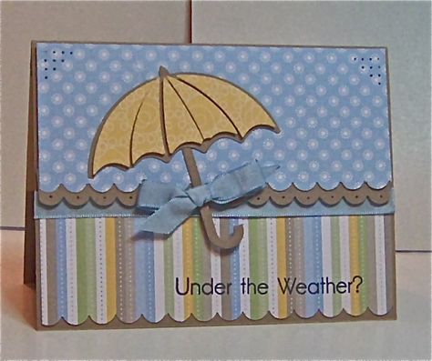 Umbrella Cards, Girly Birthday, Cute Birthday Card, Get Crazy, Bridal Shower Cards, Hand Stamped Cards, Under The Weather, Cute Birthday, Spring Cards