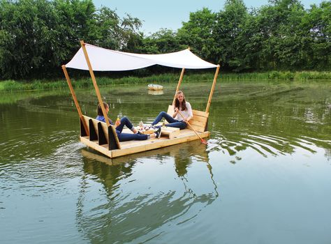 Floating Raft, Floating Boat, Lake Fun, Floating Dock, Diy Boat, Diy Event, Floating House, Boat Dock, Pontoon Boat