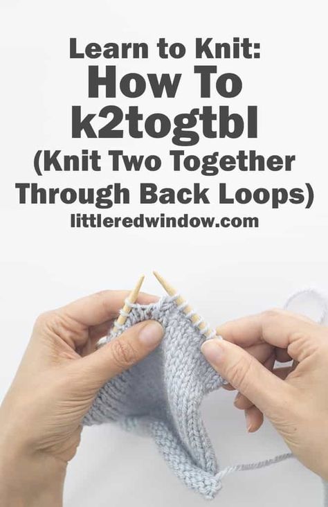 Learn how to k2togtbl ( Knit Two Together Through Back Loops), it's an easy decrease for your next knitting project! Aesthetic Craft Ideas, Craft Ideas For Beginners, Unique Knitting Patterns, Aesthetic Craft, Knitting Videos Tutorials, Knitting Hacks, Learn To Knit, Baby Hat Knitting Pattern, Knitting Basics