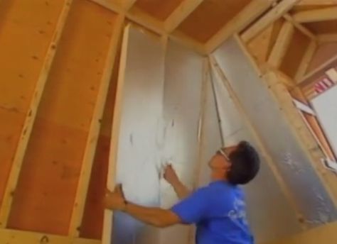 Rigid Foam Insulation Insulating Attic, Cheap Insulation, Basement Insulation, Diy Insulation, Rigid Foam Insulation, Foam Insulation Board, Rigid Insulation, Attic Renovation Ideas, Barn Storage