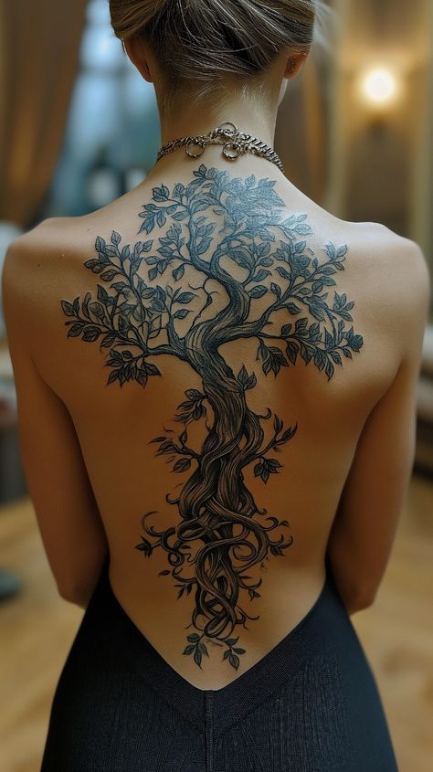 Tattoo Covering, Tree Branch Tattoo, Tree Tattoo Back, Mystical Tattoos, Branch Tattoo, Tattoo Skin, Tree Tattoo Designs, Tattoos For Lovers, Tattoo Back