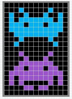 Cross Stitch Quilt, Melty Bead Patterns, 3d Perler Bead, Easy Pixel Art, Pixel Art Templates, Hama Bead, Pixel Crochet, Space Invaders, Pixel Pattern