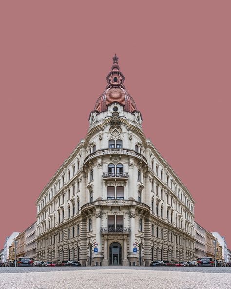 Gallery of Zsolt Hlinka's Photo Collages Portray the Buildings of Budapest in Perfect Symmetry - 7 Symmetry Photography, Perfect Symmetry, Symmetry Design, Acrylic Photo Prints, Building Photography, Perspective Photography, Photo Collages, Photography Series, Perspective Art