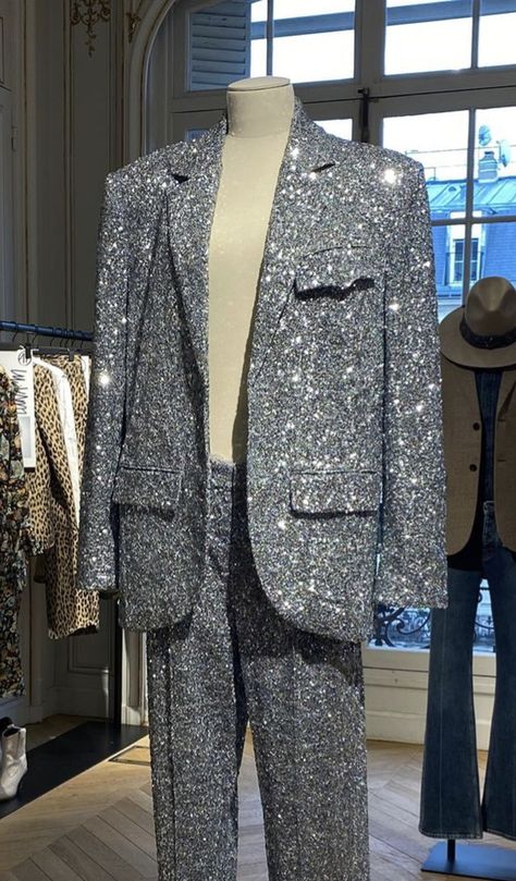 Bedazzled Suit Men, Sparkly Outfit Men, Rhinestone Suit Men, Sparkly Suit Men, Sparkly Suits For Women, Suits Prom Men, Fancy Outfits Men, Sparkly Suit, Prom Suit And Dress