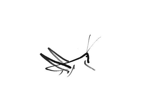 Grasshopper Tattoo, Small Japanese Tattoo, Yin Yang Tattoos, Insect Tattoo, Chinese Ink, Dainty Tattoos, Black And White Prints, Tattoo Design Drawings, Japanese Tattoo