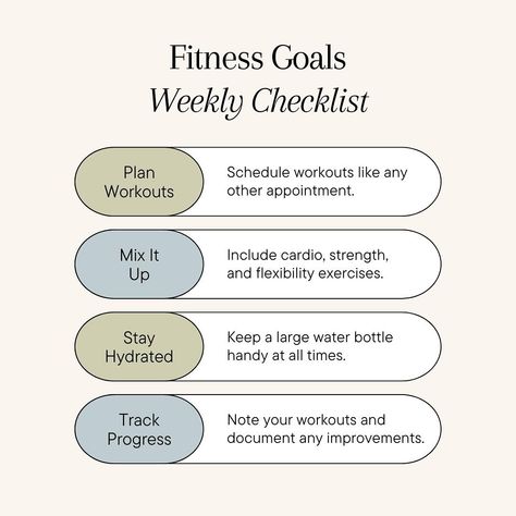 Stay on track with your fitness goals by following a weekly checklist! Weekly Checklist, Men's Health Fitness, Stay On Track, Flexibility Workout, Regular Exercise, Health Lifestyle, Bodyweight Workout, Physical Health, Physical Activities