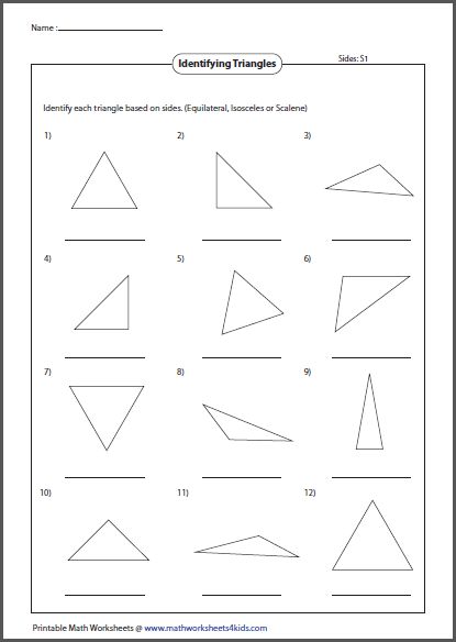 Classifying Triangles Worksheets Triangle Inequality Theorem, Triangle Inequality, Geometric Formulas, Classifying Triangles, Geometry Proofs, Triangle Math, Persuasive Writing Prompts, Pythagorean Theorem Worksheet, Teaching Geometry