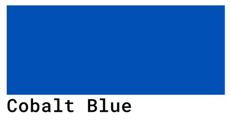 Cobalt Blue Color Codes - The Hex, RGB and CMYK Values That You Need Blue Color Codes, Blue Cmyk, Types Of Blue, Blue Palette, Baby Blue Colour, Color Codes, Blue Colour Palette, Hex Colors, Color Swatch