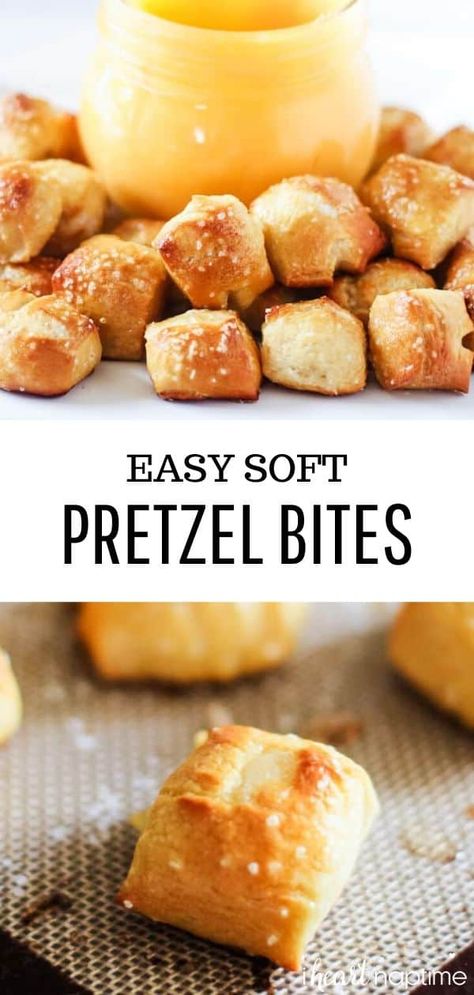 Easy Soft Pretzel Bites, Store Bought Dough, Dish Magazine, Sweet Deserts, Soft Pretzel Bites, Pretzel Bites Recipes, Dessert Design, Soft Bread, Homemade Pretzels