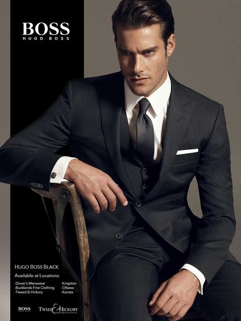 hugo boss Boss Outfits Men, Hugo Boss Suit, Boss Outfit, Formal Mens Fashion, Outfits Hombre, Men Photography, Boss Black, Hugo Boss Man, Man Style