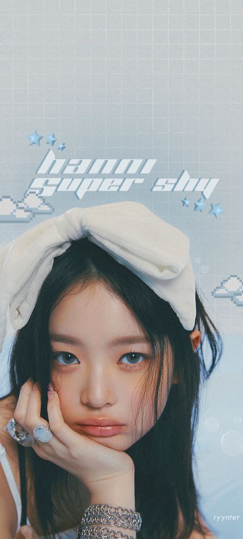 NewJeans, K-Pop group, member Hanni blue soft phone wallpaper Newjeans Super Shy Wallpaper, Hanni Y2k Wallpaper, Newjeans Y2k Wallpaper, Y2k Wallpaper Lockscreen, Super Shy Wallpaper, Newjeans Lock Screen, Kpop Y2k Wallpaper, Hanni Super Shy, Newjeans Wallpaper Lockscreen