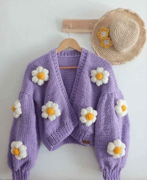 Crochet Sweater Design, Crochet Sweater Pattern Free, Unique Sweaters, Crochet Clothing And Accessories, Cute Dress Outfits, Cute Cardigans, Crochet Fashion Patterns, Quick Outfits, Crochet Cardigan Pattern