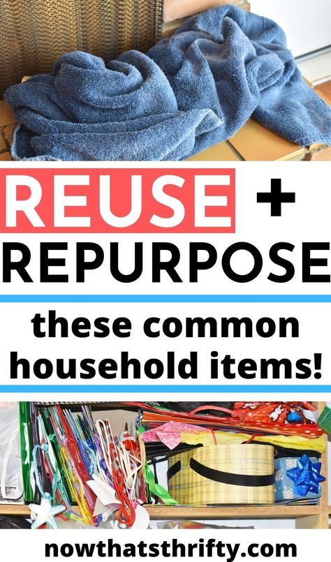 Learn how to repurpose and reuse all of these common household items! When you reuse items in your home, you save money and help the environment. Recycle your stuff and keep our oceans clean. #recycle #reuse Re Purpose, Recycled Storage Ideas, Home Recycling, Recycled Organization Diy, Recycle Repurpose Diy, Reuse Diy Ideas, Recycle Repurpose Diy Kids, Trash To Treasure Ideas Upcycling Diy, Reuse Clorox Wipes Container