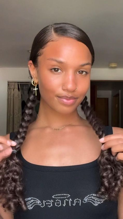 Ashlee West, Curly Hair Beauty, Simple Hairstyle, Mixed Curly Hair, Curly Hair Videos, Curly Hair Tutorial, Quick Natural Hair Styles, Cute Curly Hairstyles, Curly Hair Styles Easy