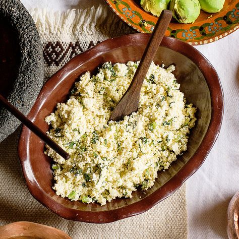 Fried Ricotta with Epazote and Green Chile | Fried Ricotta with Epazote and Green Chile Medicinal Herbs Recipes, Fried Ricotta, Southwestern Dishes, Chile Recipe, Spinach Rolls, Green Chile Recipes, Ricotta Cheese Recipes, Restaurant Appetizers, Chile Recipes