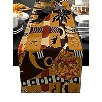 African Decorations Party, African Party Decorations, Elephant And Giraffe, Totem Design, Dining Wedding, Wedding Runner, Modern Table Runners, Banquet Decorations, Gathering Room