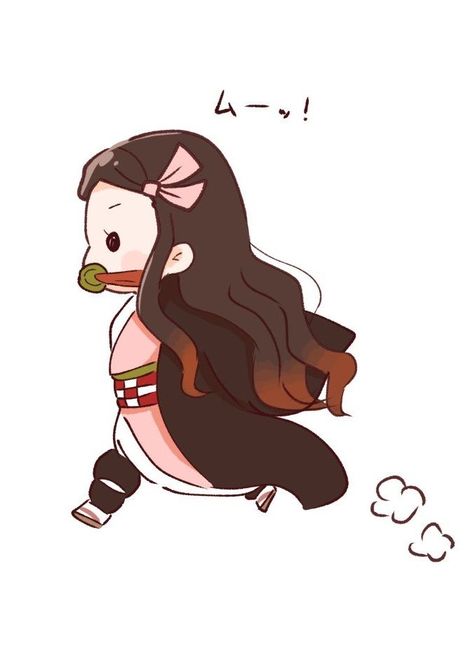 Nezuko Demon Slayer, Pinterest Chan, Kawaii Chan, Japanese Animated Movies, Chibi Anime Kawaii, Nezuko Kamado, Demon Girl, Dragon Slayer, Dessin Adorable