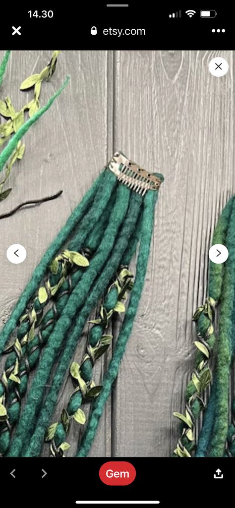 Clip In Dreadlocks, Diy Dread Beads, Diy Clip In Dreadlocks, Dreadlock Clip In, Clip In Dreads Dreadlock Extensions, Dreadlock Beads Diy, Faux Dreadlocks, Macrame Dreadlock Beads, Dread Wraps