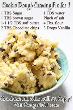 Cookie Dough Vegan, Edible Cookie Dough Recipe, Quick Cookies, Resepi Biskut, Pita Pockets, 100 Calorie, Cookie Dough Recipes, Edible Cookies, Mug Recipes