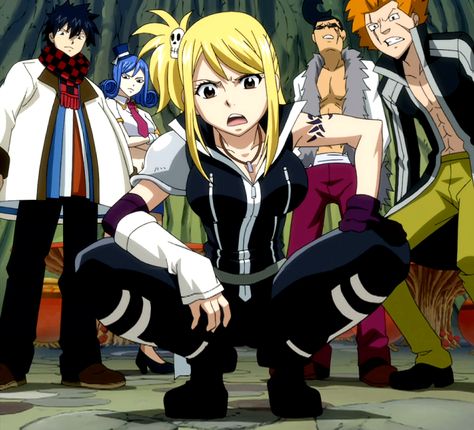 Fairy Tail | Gray Surge, Juvia, Lucy Ashley, Droy, & Jet | Edolas Fairy Tail Edolas, Fairy Tail Amv, Fairy Tail Family, Fariy Tail, Fairy Tail Guild, Fairy Tail Lucy, Natsu And Lucy, Latest Anime, Fairy Tail Manga