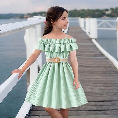 Short Dresses For Kids, Kids Styles Dress, Styles For Kids Dress, Kids Dresses Designs, Kids Dress Design, Kids Casual Dress, Summer Dress For Kids, Dress Kids Girl