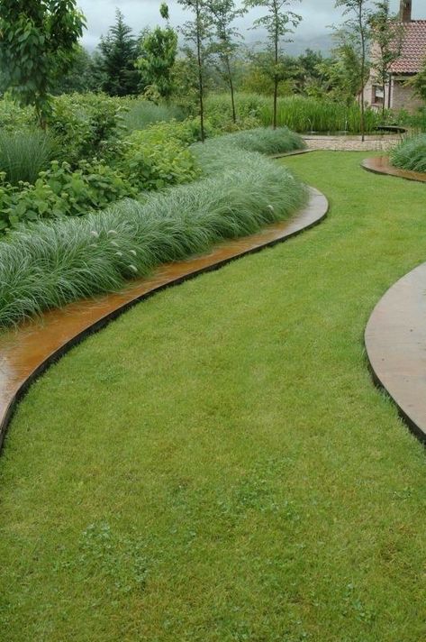 Rural Garden, Garden Idea, Easy Landscaping, Garden Types, Contemporary Garden, Landscape Plans, Garden Edging, Modern Landscaping, Landscape Projects