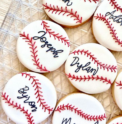 Baseball Cookies, Sports Cookies, Sports Ball Cookies, Decorated Sugar Cookies, Handmade Cookies, Dozen Cookies, custom sugar cookies ⚠️ Please note: Every cookie is handmade, I cannot guarantee an exact replica or color match. Cookies may vary from each other. *When ordering please include the date needed by.  💎Cookie Dimensions:  Approximately, between 2.75-3in 💎COLORS MAY VARY WITH EACH ORDER 💎SHIPPING: I package each order with extreme care, which includes bubble wrap and  paper. I cannot Baseball Cookies With Names, Baseball Themed Cookies Decorated, Baseball Cookies With Royal Icing, Baseball Sugar Cookies Decorated, Baseball Decorated Cookies, Ball Cookies, Cookies With Buttercream Frosting, Sports Cookies Decorated, Sports Cookies